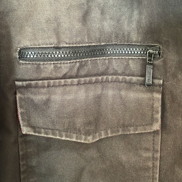 Men’s waxed cotton military jacket - Picture 3 of 3